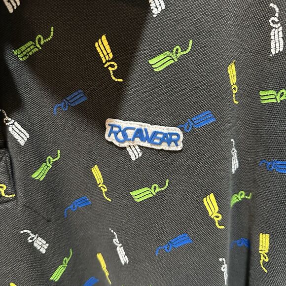 Vintage Y2K Rocawear Polo Shirt Striped Mens 3XL Rocawear Jeans Roca Wear Street - Picture 3 of 6